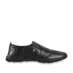 Metro Men's Black Casual Loafers-picture-5