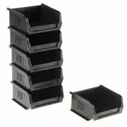 RS PRO PP Storage Bin, 50mm x 100mm, Black Model No 9096902 (Pack of 20 Piece)-picture-21