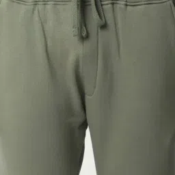 R&B Olive Cotton Regular Fit Printed Trackpants image 3