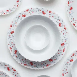 Larah by Borosil Pentas 13 Piece Opalware Dinner Set image 1