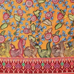 Silk Land Kalamkari With Traditional Patola Printed Sarees image 5