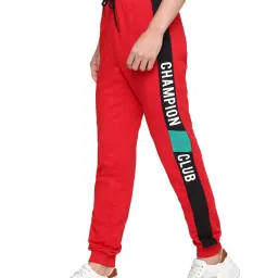 Forever 21 Red Mid Rise Striped Joggers image 3