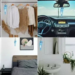 Airance 60 g Each Rose, Lemongrass & Jasmine Fragrance Hanging Camphor Cone Car Air Freshener Combo (Pack of 3) image 3