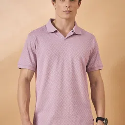 THE BEETEL HOUSE Checked Polo Collar Pure Cotton T-shirt-image-9