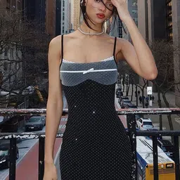 LULU & SKY Women Geometric Print Mini Dress image 1