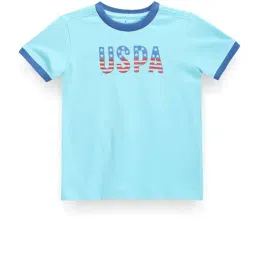U.S. Polo Assn. Kids Blue Printed T-Shirt-picture-27