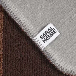 Saral Home Brown Polypropylene Medium Antiskid & Washable Power Carpet image 5