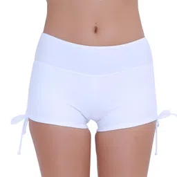 alvivi Women's Sporty Adjustable Ties Swim Briefs Boy Leg Fully Lined Bikini Bottoms Board Shorts image 1