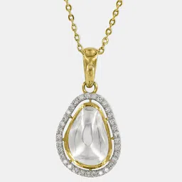 Maiora Stunning Polki Diamond Pendant 18K Yellow Gold-picture-41