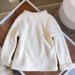 StyleCast x Revolte Girls Self Design Round Neck Long Sleeves Regular Top image 2