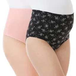 Bella Mama Cotton Elastane High Coverage Printed Panty Set (Colour May Vary)-picture-26
