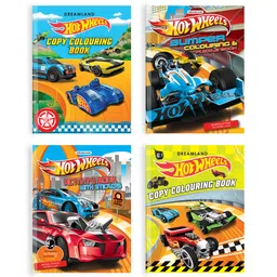 dreamland publications Hot Wheels Colouring and Activity Books Pack of 4 - English image 2