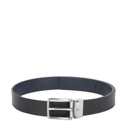 Tommy Hilfiger Stefan Black & Navy Leather Reversible Belt for Men image 1