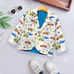 A.T.U.N. Boys Multicolor Printed Full Sleeves Blazer-picture-13