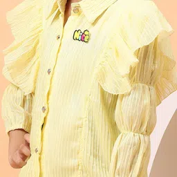 BAESD Girls Flutter Sleeves Shirt Style Top image 5