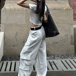 Off Duty India Mid-Rise Cargos Trousers image 3