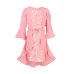 Cutecumber Kids Pink Embellished  Dress-picture-33