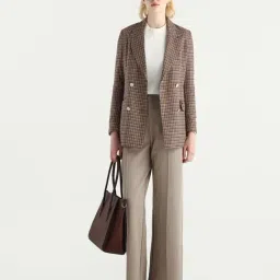 RAREISM Beige Nylon Straight Fit Trouser-picture-40