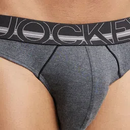Jockey Men Pack of 2 Charcoal Grey Modern Briefs US17-0205 image 4