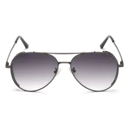 IRUS By IDEE Grey Aviator Sunglasses for Men image 2