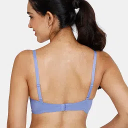 Zivame Blue Half Coverage T-Shirt Bra image 2