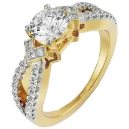 Emori 14k Yellow Gold & Diamond Khloe Ring-image-89