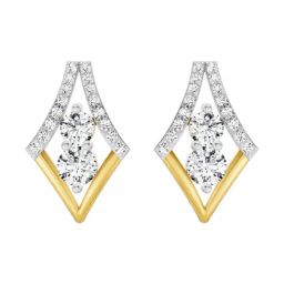 Sparkles Lab Grown Diamond 14k (585) Yellow Gold Earring for Women-picture-28