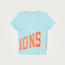Fame Forever by Lifestyle Kids Blue Cotton Printed T-Shirt image 2