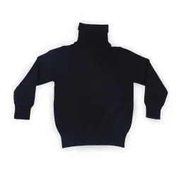 Baby Moo Kids Black Regular Fit Full Sleeves Sweater image 4