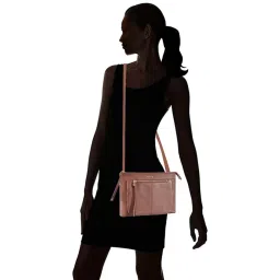 Eske Luana Brown Solid Large Sling Handbag image 2
