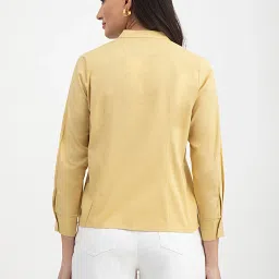 Fablestreet Yellow Formal Shirt image 2