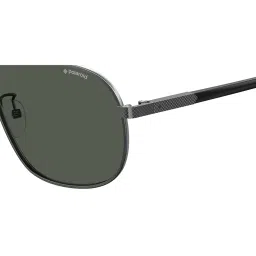 Polaroid Grey Aviator Sunglasses for Men image 4