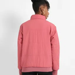 Campus Sutra Pink Regular Fit Bomber Jacket image 2