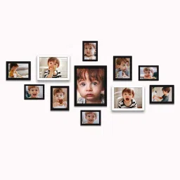 Art Street Black Synthetic Large Collage Wall Photo Frame - Set of 11 image 2