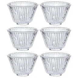Goodhomes Transprent Borosilicate Small Bowl (0.09 L) - Set of 6 image 2