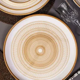 Servewell White Printed Dinner Plates-picture-34