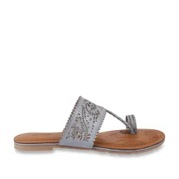 Metro Women's Grey Toe Ring Sandals image 2