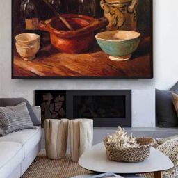 The Art House Still Life Earthenware And Bottles By Van Gogh Printed Framed Wall Art-picture-39