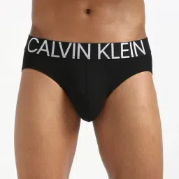 Calvin Klein Underwear Black Slim Fit Logo Printed Briefs-image-15