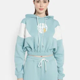 METTLE Sky Blue Printed Track Suit image 5
