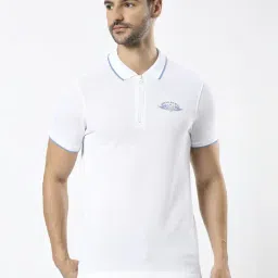 Being Human White Regular Fit Polo T-Shirt-image-79
