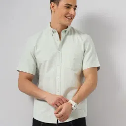 celio celio* Light Green Regular Fit Cotton Shirt-picture-30