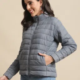 Cantabil Grey Quilted Jacket image 3