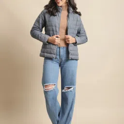 Cantabil Grey Quilted Jacket image 4