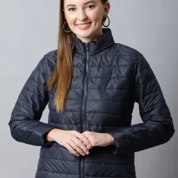 Cantabil Navy Quilted Jacket image 1