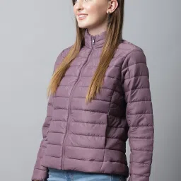 Cantabil Purple Quilted Jacket image 3
