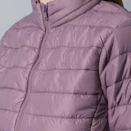 Cantabil Purple Quilted Jacket image 5