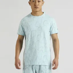 Pepe Jeans Pale Blue Slim Fit Printed T-Shirt-image-34