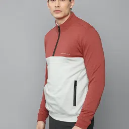 Louis Philippe Multicolor Mock Collar Sweatshirt image 3
