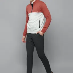 Louis Philippe Multicolor Mock Collar Sweatshirt image 5